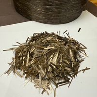 Fibre de basalte 18 mm, fibre de renforcement du béton, excellente résistance aux radiations, haute résistance à la traction, module élastique