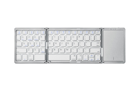 Keyboard Lipat yang Didukung Semua Sistem, Touchpad Sensitif yang Diperbesar, Portabel untuk Smartphone, iPad, Laptop, PC