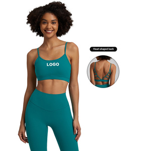 4070 nouveauté Yoga soutien-gorge haut femmes à bretelles soutien-gorge <span class=keywords><strong>de</strong></span> <span class=keywords><strong>sport</strong></span> couverture complète rembourré pleine taille croix entraînement Yoga soutien-gorge hauts - Product Image 5