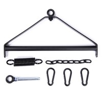 HM Bondage esclave jeu suspendu porte balançoire dispositif barre en métal noir trépied crochets jambe ouverte retenue pour les Couples
