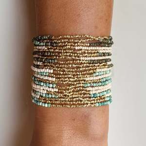 เครื่องประดับกึ่งชุบทองสำหรับฤดูหนาวไข่มุกน้ำจืดสร้อยข้อมือลูกปัดคริสตัลบำบัดเครื่องประดับแฟชั่นทำด้วยมือสำหรับทุกเพศ - Product Image 3