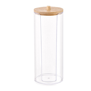Double Layer Cotton Swab <b>Box</b> With <b>Drawer</b> Makeup Organizer Transparent Desktop <b>Storage</b> For Cotton Pads And Swabs - Product Image 5