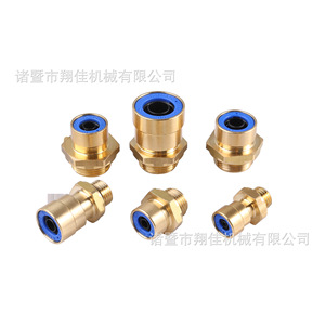 Xiangjia Machinery Brass Push In Coupling 10mm Bore Diameter For Automotive Industry - Product Image 3
