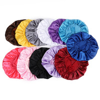 En gros : Bonnets et foulards en satin, Bonnet de nuit en satin à large bande, Turban en soie, Bonnets élastiques pour cheveux bouclés, Bonnets en satin pour femme