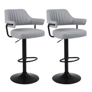 <span class=keywords><strong>Tabouret</strong></span> <span class=keywords><strong>de</strong></span> <span class=keywords><strong>bar</strong></span> pivotant, chaise d'îlot, siège <span class=keywords><strong>de</strong></span> remplacement, tabourets hauts en cuir et acier, modernes, confortables, <span class=keywords><strong>avec</strong></span> accoudoirs, <span class=keywords><strong>pas</strong></span> <span class=keywords><strong>cher</strong></span> - Product Image 1