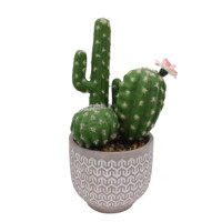 Tizen Faux Plantes Plante Artificielle En Pot Petit Désert Cactus Artificiel Simulé Plantes Vertes