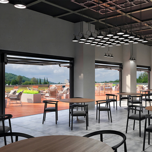 <span class=keywords><strong>Porte</strong></span> <span class=keywords><strong>de</strong></span> <span class=keywords><strong>garage</strong></span> <span class=keywords><strong>sectionnelle</strong></span> commerciale moderne à bascule automatique en verre <span class=keywords><strong>6m</strong></span> avec accessoires en aluminium pour extérieur <span class=keywords><strong>de</strong></span> villa, étanche et antivol - Product Image 5