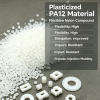 Granulés souples de polyamide 12 plastifié, granulés de nylon PA12 flexibles, matériau à haute élongation pour applications d'extrusion