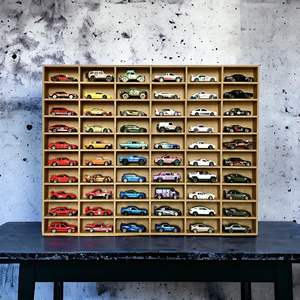 Kits de <span class=keywords><strong>garage</strong></span> muraux présentoir présentoir en bois pour voiture <span class=keywords><strong>jouet</strong></span> présentoir en bois pour roues chaudes - Product Image 2