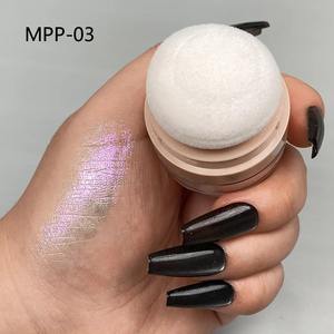 Poudre pressée MLM illuminatrice pour le corps et le visage, poudre minérale fixatrice scintillante, cosmétique imperméable - Product Image 4
