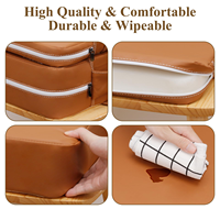 Siège rehausseur pour tout-petit pour table à manger, siège rehausseur antidérapant pour chaise de cuisine avec dossier et sangles réglables