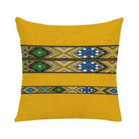 Housses de coussin taie d'oreiller décorative éthiopienne traditionnelle Saba Telet pour canapé à la maison