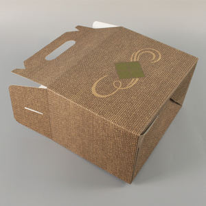 Caja para Pollo Frito con Asa, Envase Corrugado para Llevar Pollo, Contenedor Portátil para <span class=keywords><strong>Comida</strong></span> Rápida con Asa Troquelada - Product Image 5