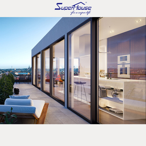 <span class=keywords><strong>ประตู</strong></span>บานสวิงกระจกสีฟ้าใส อลูมิเนียมอะโนไดซ์คุณภาพสูง สำหรับร้านกาแฟ - Product Image 6