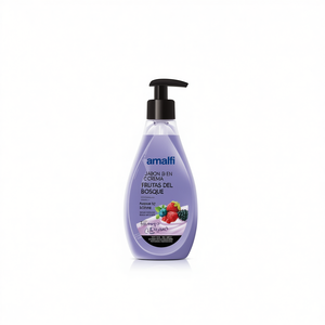Savon liquide hydratant désinfectant pour les mains JABON EN CREMA FRUTAS DEL BOSQUE 500ml, parfum fruits de la forêt, type savon de toilette, formule chimique - Product Image 2