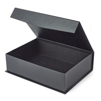 Boîte Cadeau de Luxe Personnalisée en Gros, à Petites Tailles, en Papier Noir, avec Fermeture Magnétique et Insert