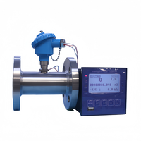 Medidor de Flujo de Líquido Industrial Digital con Turbina, Fuente de Alimentación de 24V, Salida de Pulso NPN/PNP, Alta Precisión