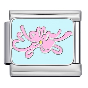 Charm Modulari Italiani Rosa e Neri con Linee Astratte, Minimalisti, Floreali, Luna, Stella, 9mm, per Bracciale <span class=keywords><strong>Nomination</strong></span> - Product Image 4