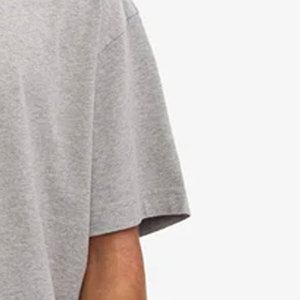 T-shirt en coton surdimensionné pour homme, col rond, manches courtes, couleur unie, teinture unie, vente chaude, design vierge personnalisable - Product Image 4