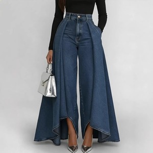 <span class=keywords><strong>Jeans</strong></span> da Donna a <span class=keywords><strong>Vita</strong></span> <span class=keywords><strong>Alta</strong></span>, Gamba Dritta, Stile Francese, Nuova Collezione Autunno 2026 - Vendita all'Ingrosso per Boutique - Product Image 3