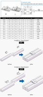 Fabricant chinois rohs oem odm 3213 4045mm 4045ML charnières de porte en aluminium à décoller à gauche pour la fabrication de machines 3040 4045