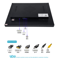 Moniteur industriel embarqué 17 pouces 1280*1024 IP65 pour armoire de commande PLC