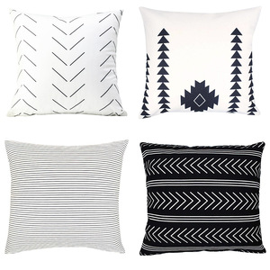 <strong>Square</strong> Cotton <strong>Pillow</strong> Covers Home Decorative Throw Cushion Cover Sets Geometric Patterns <strong>Pillow</strong> Cases for Sofa - Product Image 3