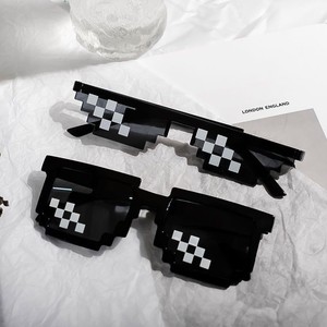 PARTYMENT Lunettes Pixel Thug Life à <span class=keywords><strong>obturateur</strong></span>, très vendues, pour fêtes, événements promotionnels, carnaval, bar, club, motif mosaïque noire - Product Image 5