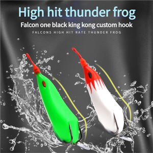 Haute qualité 75mm noir King Kong Double aigus appât <span class=keywords><strong>souple</strong></span> <span class=keywords><strong>leurre</strong></span> de pêche en plastique pour poisson-chat et brochet Topwater <span class=keywords><strong>leurre</strong></span> sur Marlin - Product Image 3