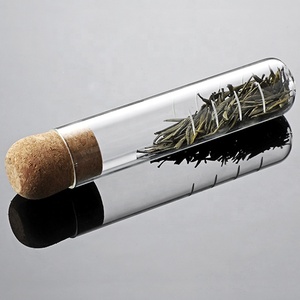 Infuseurs filtrants en verre borosilicaté résistant à la chaleur avec bouchon en liège pour faire du thé et du café Tube en verre pour feuilles de thé passoire - Product Image 4