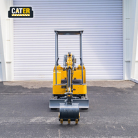 Mini-excavatrice CQ15 homologuée CE, micro-excavatrice CATER, machine de micro-excavation, moteur EPA, petite excavatrice de 1 tonne à vendre