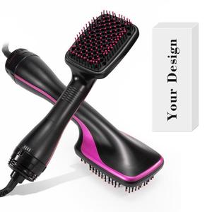 0728 Ionic Technology Anti Static Hair Dryer 3 Modes Multi-functional Hot Air <b>Brush</b> Large Paddle Design <b>Smoothing</b> - Product Image 2