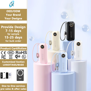Productos Más Vendidos 2026 Mini Power Bank 10000mAh 22.5W Carga Rápida Cable Integrado Batería <span class=keywords><strong>de</strong></span> Respaldo Ligera para Emergencias - Product Image 1