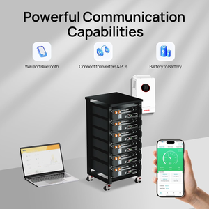 Batterie de stockage d'énergie solaire DEMUDA 4u Cabinet 5KWh 48v 100ah à montage en rack avec communication Bluetooth pour le stockage d'énergie domestique - Product Image 4