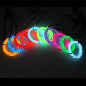 Decorative DJ night club props mask party theme party mask led glowing EL wire