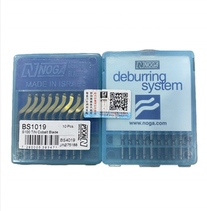 Lama per sbavatura per impieghi gravosi con rivestimento TiN S100 BS1019: Utensile in HSS al cobalto per la rimozione di sbavature da metallo/acciaio inossidabile/alluminio - Product Image 1