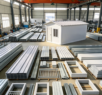 Cabine préfabriquée en kit à panneaux sandwich, étanche, à montage rapide, pour poste de garde, local de stockage, mini-bureau