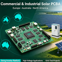 Carte mère d'onduleur haute puissance à double circuit imprimé avec contrôle DSP/MCU et puces IGBT/MOS