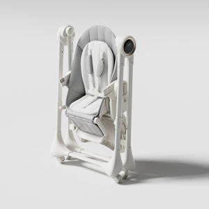 Chaise haute bébé moderne et luxueuse 4 en 1 en plastique, convertible en balançoire, réglable en hauteur, pour salle à manger, chambre à coucher - Product Image 4