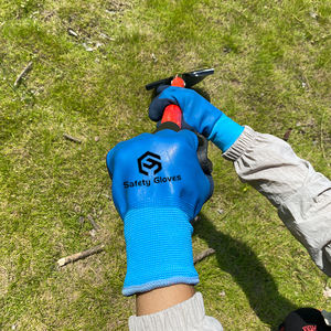 سي 13 + 7 قياس سطح مزدوج حار بيع قفازات السلامة العمل في فصل الشتاء مقاومة للماء البناء الشتاء قفازات العمل اللاتكس مقاومة للبرد - Product Image 4