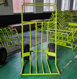 Heavy Duty Agricultural Landscape Truck Trolley 500kg Capacity 18"x8.50-8 Two <strong>Big</strong> <strong>Wheels</strong> Customizable Rubber Platform OEM - Product Image 2