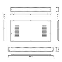 Boîtier de serveur en tôle pour amplificateur audio de bureau 19 pouces 1U 2U 3U 4U, fabrication sur mesure, montage en rack