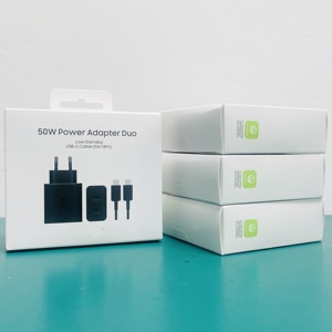 อะแดปเตอร์ชาร์จใหม่ 50W รุ่น T5020 หัวชาร์จแบบ US EU UK ช่องเสียบคู่ พอร์ต USB-C สำหรับ <span class=keywords><strong>Samsung</strong></span> S25ULTRA S24 - Product Image 4