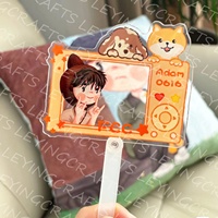 Benutzer definierte K-Pop Korea Event Picket Collection Gedruckte Kunststoff Hand Fan Anime Figur Acryl Standee Made Crystal Kpop Merchandise