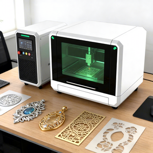 Hochsichere 800W Kleine Desktop-Faserlaserschneidemaschine für Werbebetriebe zum Schneiden von Edelstahl, Aluminium & Dünnen Metallblechen - Product Image 1