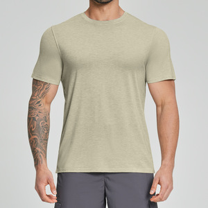 <span class=keywords><strong>Camiseta</strong></span> Deportiva de Manga Corta para Hombre, Personalizada, Mezcla de Lyocell y Lana <span class=keywords><strong>Merino</strong></span>, Transpirable, de Secado Rápido, para Deportes al Aire Libre, Running y Entrenamiento - Product Image 1