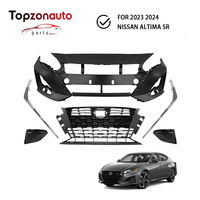 Topzonauto 62022-9HE0H para Nissan Altima SR 2023 2024, Kit de Cubierta de Parachoques Delantero con Rejilla y Cubiertas de Faros Antiniebla