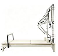 Reformer de Pilates en aluminium avec tour, ensemble complet, machine d'exercice multifonctionnelle pour le renforcement du tronc, pour studio commercial et salle de sport