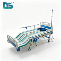 Barrières de sécurité pliantes, capacité de charge 130 kg, table à manger rabattable, poste IV, lavabo, lit médical manuel 5 fonctions pour hôpital