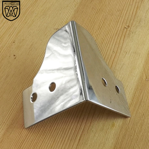 Anwang 037-50 Protection d'angle en acier chromé pour caisses en bois et boîtes à outils - Product Image 2